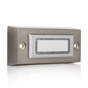 Byron DBW-21036 Universal Doorbell Button Metal Backlit Bi-Wire Installation, Brushed