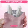 300-Pack Pink Discreet Sanitary Disposal Bags - Waterproof and Leak-Proof.Opaque