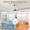 Esiovco Chandelier Ceiling Fans With Lights And Remote,42in Chandelier Fan