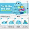 UPSKY 24 PCS Cat Toys, 3-Level Turntable Kitten Toys Set,