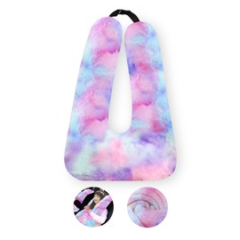 MROUEN Travel Pillow, Travel Pillow for Kids, Sleeper Hold Pillow Travel, Removable U-Shaped Pillow for Adults and Children to Support Head and Body in The Back Seat of Long Car Trips (DCPurple)