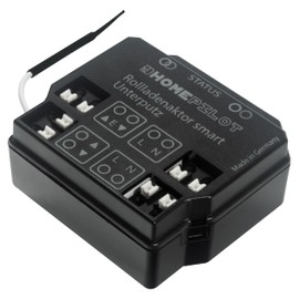 HOMEPILOT Rollladenaktor smart Unterputz, Smart Home Rolladen Funkschalter nachrüsten, Anschluss an Rohrmotor, Rolladenschalter oder -taster (Steuerung per App, Siri, Alexa via Gateway möglich)