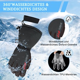 Intra-FIT Winter Gloves Ski Gloves Waterproof Warm Windproof Gloves Men Women for Skiing, Snowboarding, Ice Climbing, Snow Shovelling, Camping, Winter Sports