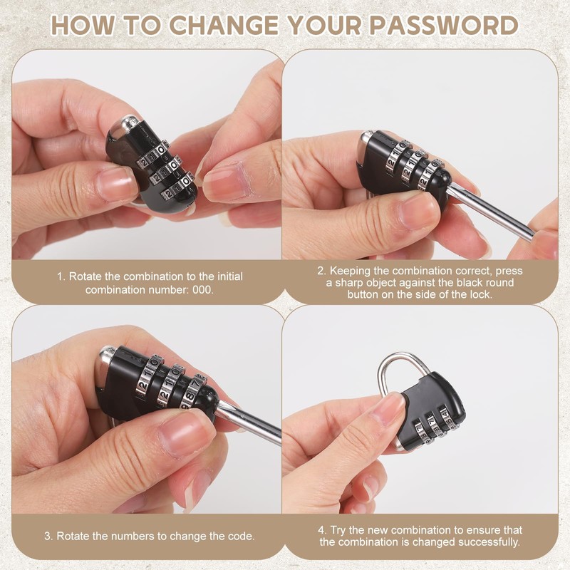 MICHIHOMIE Lockable Box, Storage Box with Lid Fabric, Box with