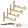 OVOV 4 Pcs Heavy Duty Shelf Brackets Wall Mounted Industrial