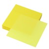 ONLYKXY 4 Pack Transparent Sticky Notes 7.6x7.6CM Self-Stick Book Tabs