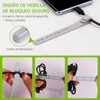 NEARPOW Organizador de Cables Ajustable, Bridas de Silicona Reutilizables y