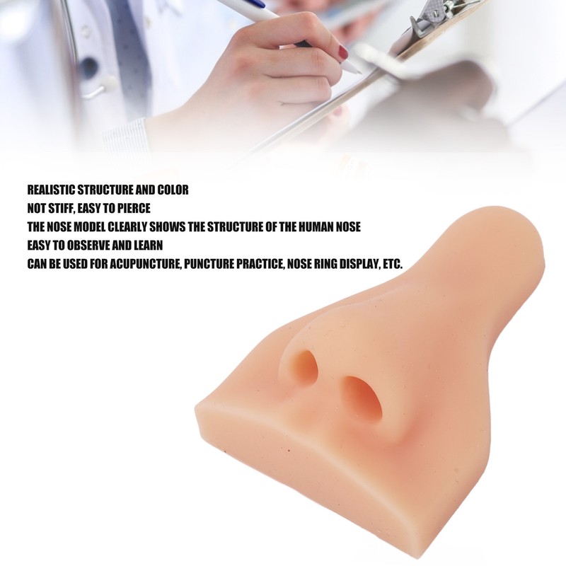 Silicone Nose Model Soft Flexible Simulation Nose for Teaching Instructions