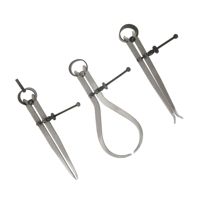 Dapetz ® 3 PCE Spring Calipers Set Carbon Steel Caliper