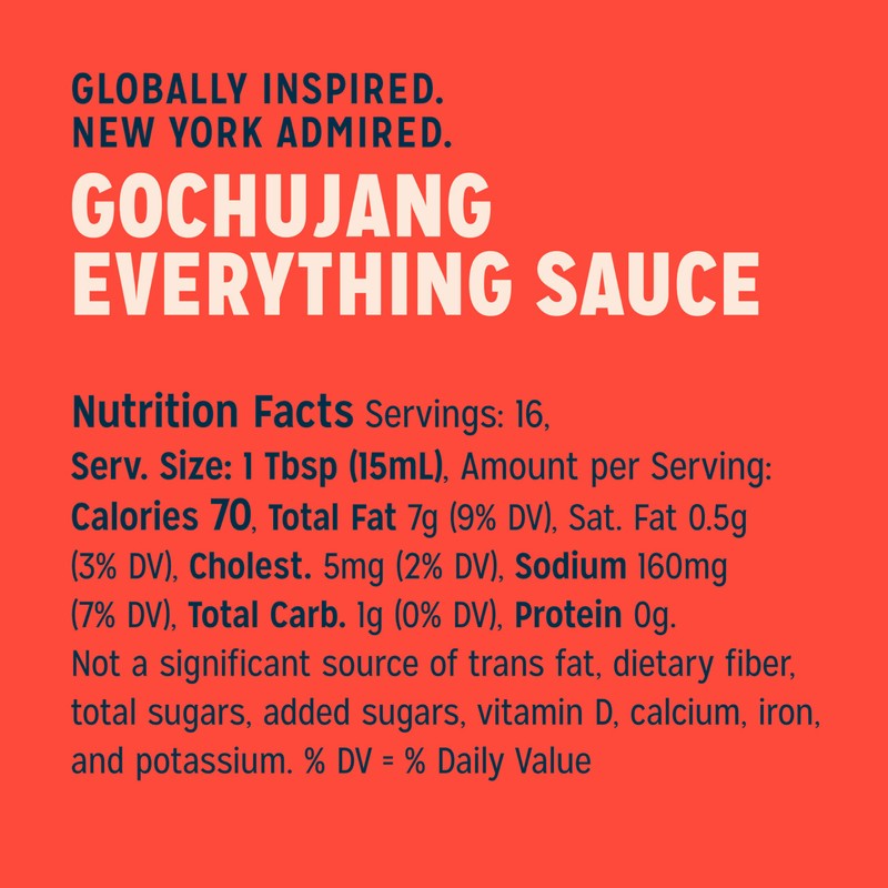 Sir Kensington's Everything Sauce Gochujang Sauce Dressing Dip and Drizzle