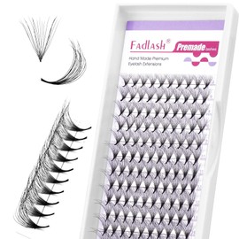 Double Layer Volume Eyelashes Mix 8-14 mm 10D 0.07 mm D Curl Pre-Fanned Extensions Eyelashes Natural Volume Eyelashes (10D/0.07/D/8-14 mm)