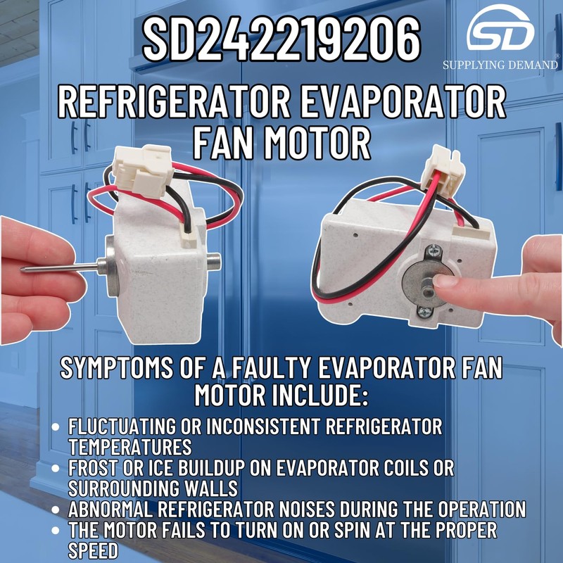 Supplying Demand 242219206 Refrigerator Evaporator Fan Blade - Replaces AP6976197