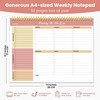 Weekly To Do List Notepad with 52 Undated Sheets（8.5"×11"）- Undated