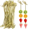 200 PCS Bamboo Cocktail Picks, Natural Bamboo Sticks, Toothpicks for