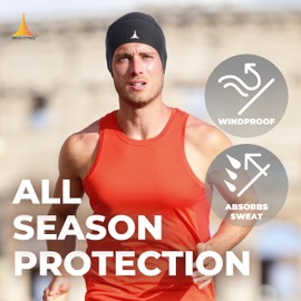 French Fitness Revolution Skull Cap Helmet Liner Running Beanie - Ultimate Thermal Retention and Performance Moisture Wicking. Fits Under Helmets