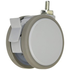 Tokai Caster F075N8S Tokai Screw-in Twin Wheel Caster 75 Diameter with Free S M8x1.25