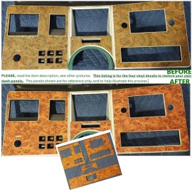 Ford 1975-1980 Ford Granada Dash Panels, Vinyl Decal Restoration Kit, Light Version