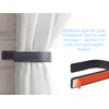 Wood Curtain Holdbacks - Set of 2 Black Modern Farmhouse