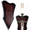 FLURSAILE Sword Plaque Wall Mount Vertical Display Holder Adjustable Stand