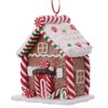 Toddmomy Christmas Gingerbread House Ornaments Resin Christmas Hanging Ornaments for