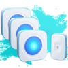 Wireless Doorbell 1200Ft Door Bells for Home with Flashing Light