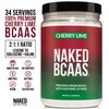 NAKED Cherry Lime BCAAs Amino Acids Powder, 100% Pure 2:1:1