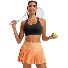 RUNNING GIRL Black Sports Bra for Women,Adjustable Straps Molded Cups High Support Sports Bras for Women Large Bust(3110Black_XL)