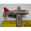 Linemar NOS Tin Litho Friction NAVY Prop Plane; Made in