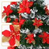 Cindeer 50 Feet Christmas Garland and 16 Pcs Christmas Artificial