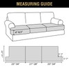 H.VERSAILTEX Stretch Velvet 3 Piece T Cushion Sofa Slipcovers Individually