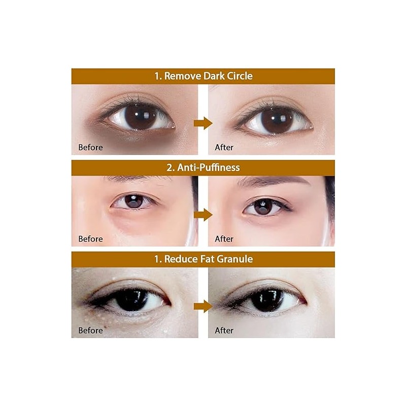 Bluemega Parches para Ojos Parches para Debajo de los Ojos