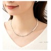 Cream Dot Necklace, Women's, Popular, Hypoallergenic, Nickel-free, 18K Coating, Short,