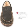 Minnetonka Sheepskin Terese Womens Slipper 6 BM US Charcoal