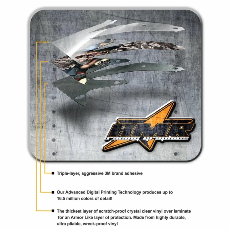 AMR Racing Mercury 60 Four 4 Stroke Decal Kit Outboard