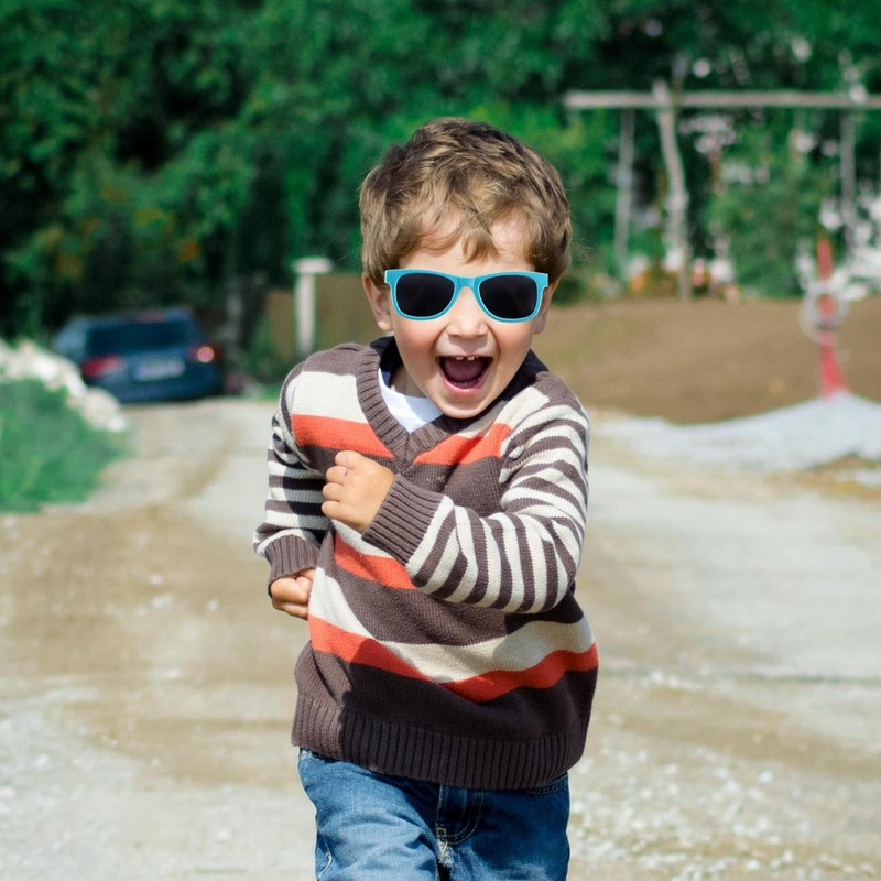 Bojueshaw Polarized Baby Sunglasses with Adjustable Strap,Flexible Frame Shatterproof Glasses