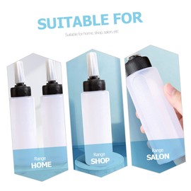 Beavorty 8pcs Salon Hair Dye Applicator Bottle Refillable Empty Squeeze Bottle for Scalp Oil Hair Coloring