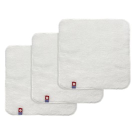 今治(Imabari) ふわふわみにはんかちハンドタオル ホワイト 20×20cm 3枚セット