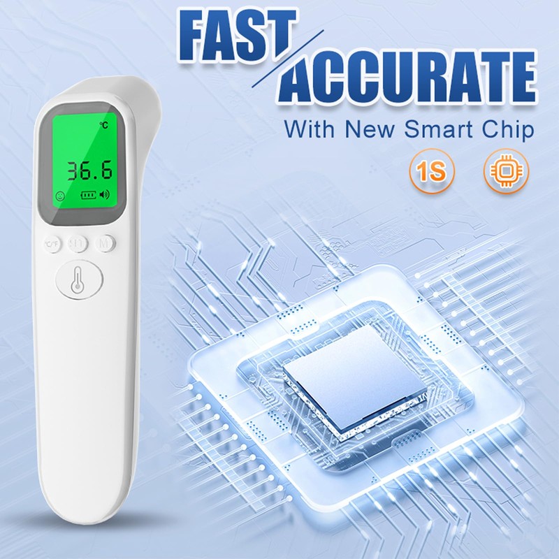 Digital Infrared Thermometer for Adults and Kids with Fever Alarm,