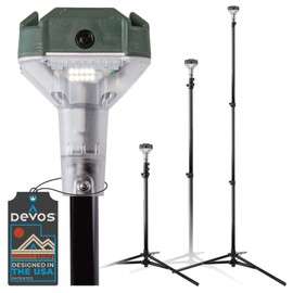 Devos Outdoor LightRanger 800 Lumen Lantern - Rechargeable Telescoping LED Lantern, 30-Hour Runtime, Illuminates 40-Foot Area, Adjustable Height