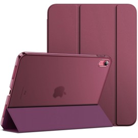 JETech JETech Case for iPad (A16) 11th/10th Generation (2025/2022), Slim Stand Hard Back Shell Cover with Auto Wake/Sleep (Wine)