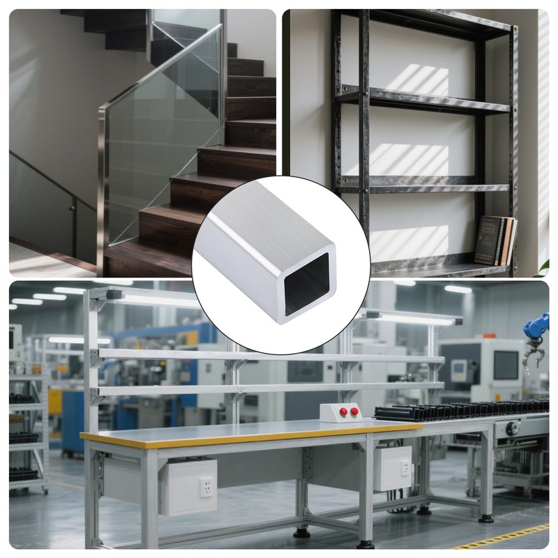 1.5"x 1.5" Aluminum Structural Square Tube (.125" Wall), Seamless, 48"