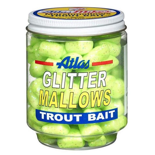 Atlas Mike's 32039 Glitter Mallows, Chartreuse/Garlic