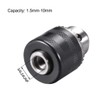 sourcing map Drill Chucks, 1.5-10mm Capacity 3/8-24 UNF Threaded with
