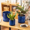 vancasso Ceramic Planters, Plant Pots for Indoor Plants, 6.25+8.25+10.25 Inch