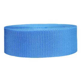 Strapworks Heavyweight Polypropylene Webbing - Heavy Duty Poly Strapping for Outdoor DIY Gear Repair, 2 Inch x 50 Yards - Powder Blue