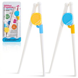 Kidsfantasy Chopsticks for Kids, 2 Pairs Training Chopsticks for Toddlers Beginners Baby Children Learning and Practice, Easy Mealtime & Fine Motor Skill Development, Non-Slip Grip, Dishwasher Safe