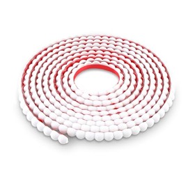 118" x 0.59" Peel and Stick Unfinished Beaded Trim - Easy to Paint, Flexible DIY Craft Molding for Mirror Frame, Backsplash, Wall, Door, Cabinet, Dresser, Shelf
