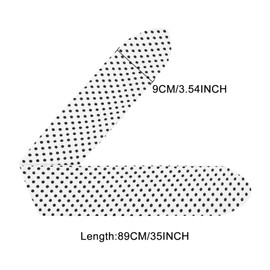 Huachi White Polka Dot Bandana Headband Vintage Wire Hairband with Bow Wide Headbands Retro 50s Hair Accessories for Women Girls Cute 1950s Bunny Ear Costume Party Hairband Headpiece