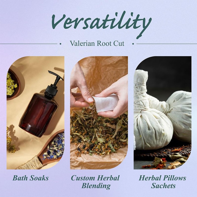 WT WEETEE Valerian Root Tea Loose Leaf 8oz, Made with