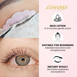 Lomansa Lash Lift Kit, Eyelash Perming Kit, Sachets Lotion, Suitable for Beginner and Salon(Lash Lift Balm)